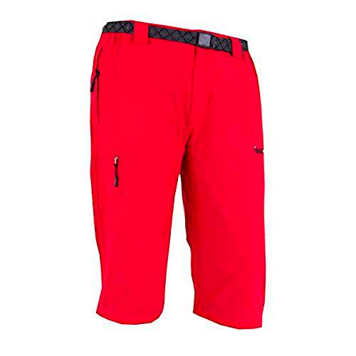 Izas Adamo Pantalones Trekking 3/4, Hombre, Rojo, XXL