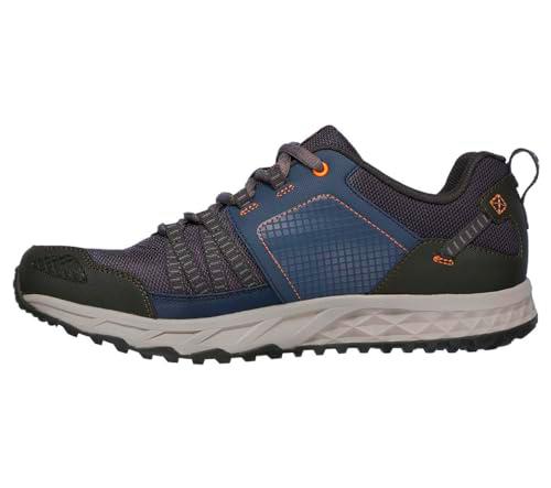 Skechers ESCAPE PLAN, Zapatillas para Hombre, Blue (Navy/Orange), 46 EU