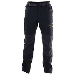 Sphere-Pro Hombre Pantalón Trekking, Negro/Antracita/Lima, 46