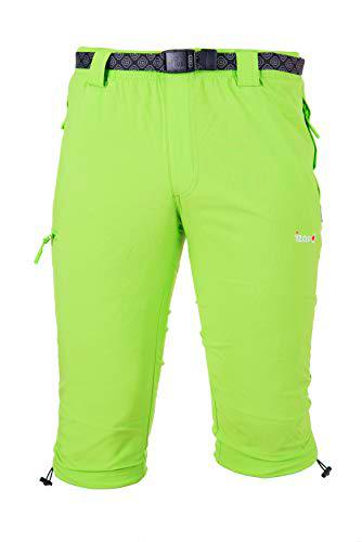 Izas Adamo Pantalones Trekking 3/4, Hombre, Verde Claro, XXL