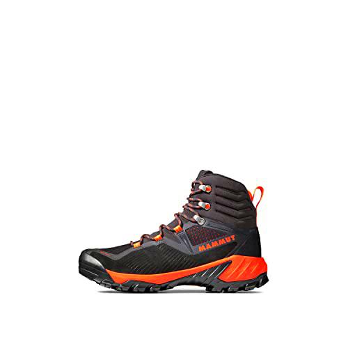 MAMMUT Botas SAPUEN High GTX Hombre, Black/Hot Red, 44 2/3 EU