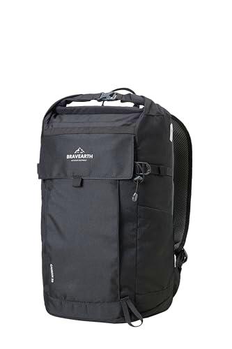 BravEarth Caiman Mochila de Senderismo Ligera, Negro