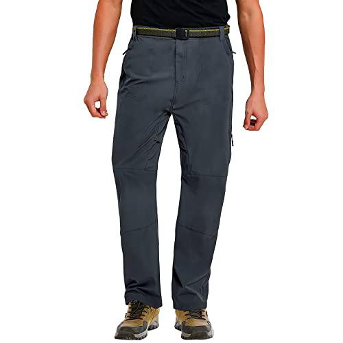 MeetHoo Pantalones Aire Libre de Hombre Trekking Montaña Escalada Senderismo Secado Rápido Pantalón Funcionales