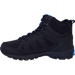 Hi-Tec Raven Mid WP, Botas de Senderismo Hombre, Negro (Black/Blue 21), 42 EU