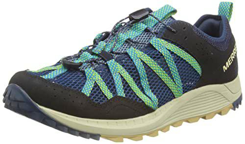 Merrell Wildwood AEROSPORT-Navy/Oyster, Zapatillas Hombre, 44.5 EU