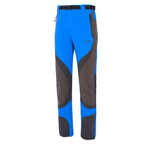 Izas Kyoto Pantalones Trekking, Hombre, Azul Cian/Gris Humo, S