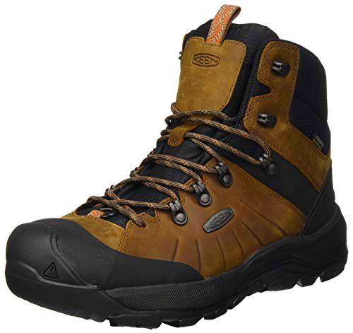 KEEN Revel 4 Mid Polar, Botas de Nieve Hombre, Marrón (Dark Earth/Caramel Cafe), 42.5 EU