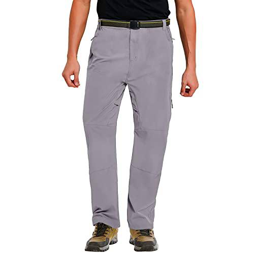 MeetHoo Pantalones Aire Libre de Hombre Trekking Montaña Escalada Senderismo Secado Rápido Pantalón Funcionales