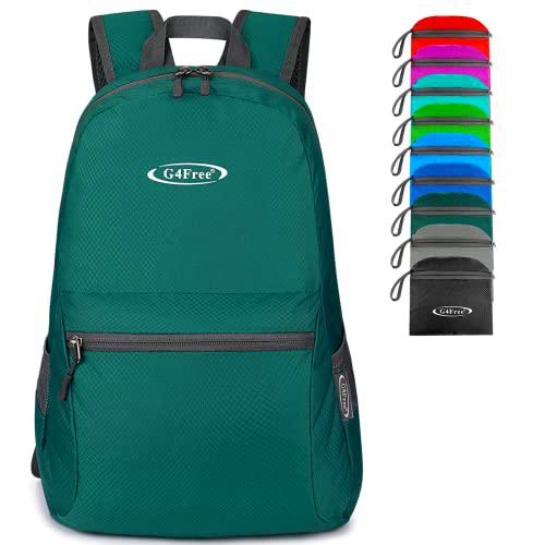 G4Free Mochila pequeña plegable ultraligera impermeable de 20 L para camping