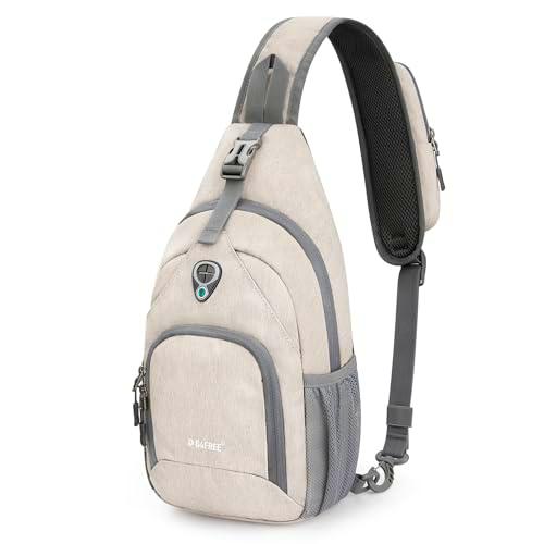 G4Free Mochila bandolera antirrobo para gimnasio, con agujero para auriculares