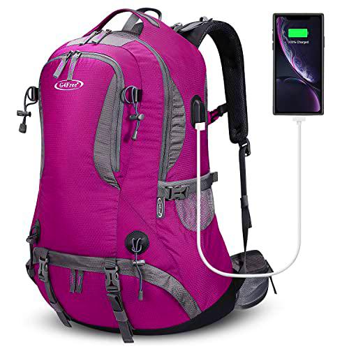 G4Free Mochila de senderismo impermeable de 50 litros con cubierta de lluvia