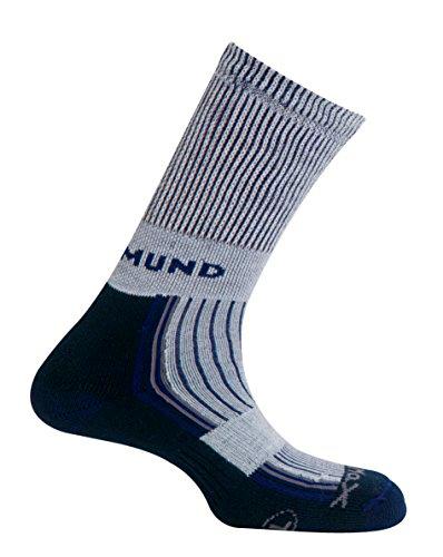 Calcetines Mund Trekking Verano Pirineos Unisex montaña (Grey, EU 46-49)