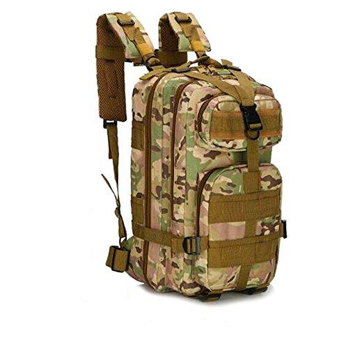 SHANNA Macutos de Senderismo,Mochila de Trekking, Mochila Militar 25L MOLLE Paquete de Asalto Mochila de Combate táctico para Excursionismo al Aire Libre Senderismo Senderismo Pesca Caza