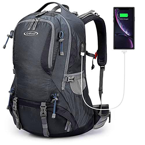 G4Free - Mochila de senderismo impermeable de 50 l con funda de lluvia para montañismo