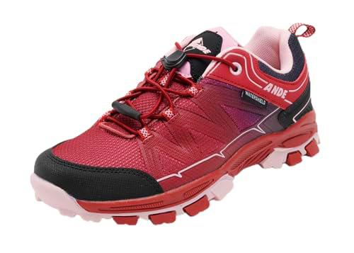 Ande BOE'JR WP, Trekking Shoes Unisex Adulto, Cerise Rosa, 32 EU