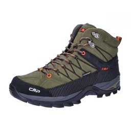 CMP Rigel Mid Trekking Shoes WP, Zapatos Hombre, Olive Flame, 46 EU