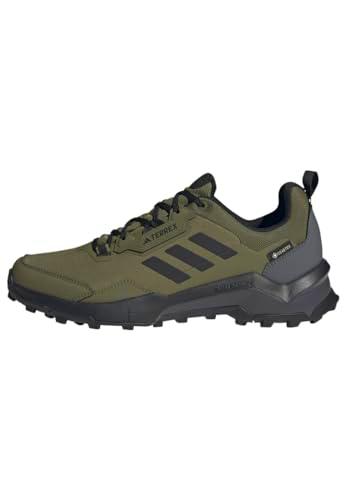 adidas Hombre Terrex AX4 GORE-TEX Hiking Shoes, Focus Olive/Core Black/Grey Five, 44 2/3 EU