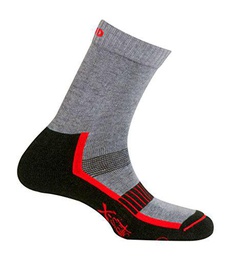 Mund Socks Calcetín Trekking Verano Andes montaña Unisex (Grey, EU 42-45)