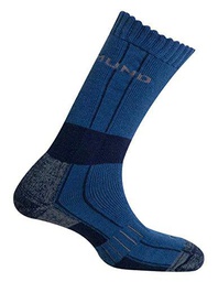 Mund Socks Calcetines Trekking Invierno Himalaya TH de montaña Unisex (Blue, EU 42-45)