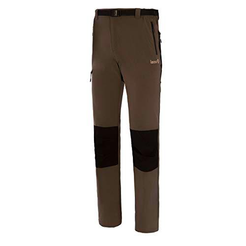 Izas Biel Pantalones Trekking, Hombre, Gris Oscuro/Negro, XL