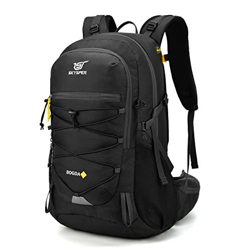 SKYSPER BOGDA 35 Mochila de Senderismo 35L Impermeable Mochila de Trekking para Hombre Mujer Mochilas de Marcha Macuto para Viajes Excursiones Acampadas Montaña Ciclismo al aire libre