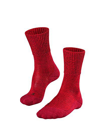 Falke Trekking TK1 Wool Calcetines, Mujer, Scarlet, S