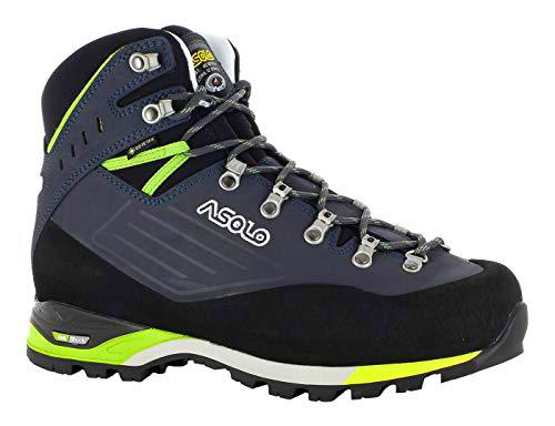 Asolo Superior GV Mm, Botas de montaña Hombre, BLU Navy/Verde Lime, 47 EU