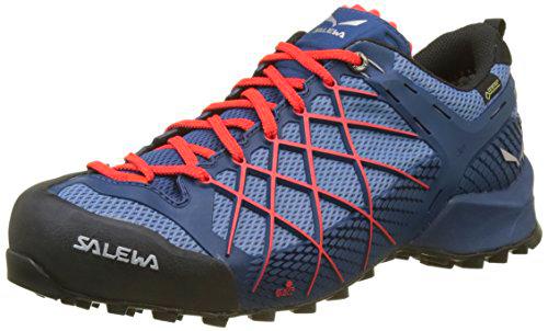 Salewa MS Wildfire Gore-TEX Zapatos de Senderismo, Dark Denim/Papavero, 40 EU