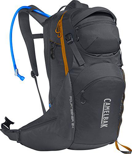 CamelBak Fourteener Macuto de Senderismo, Hombre, Rosa (Charcoal / Rust Orange), 24