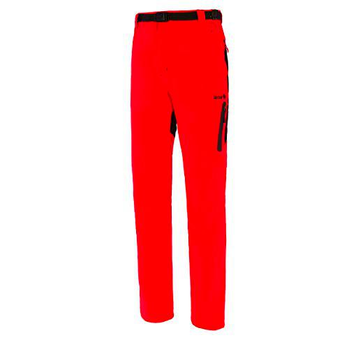 Izas Point Pantalones Trekking, Hombre, Rojo/Negro, L