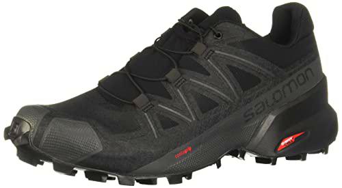 Salomon Speedcross 5 Wide, Trail Running Hombre, Negro Black Black Phantom, 48 EU