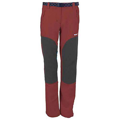 Izas Dorota Pantalones Trekking, Mujer, Rojo Mineral/Gris Oscuro, S